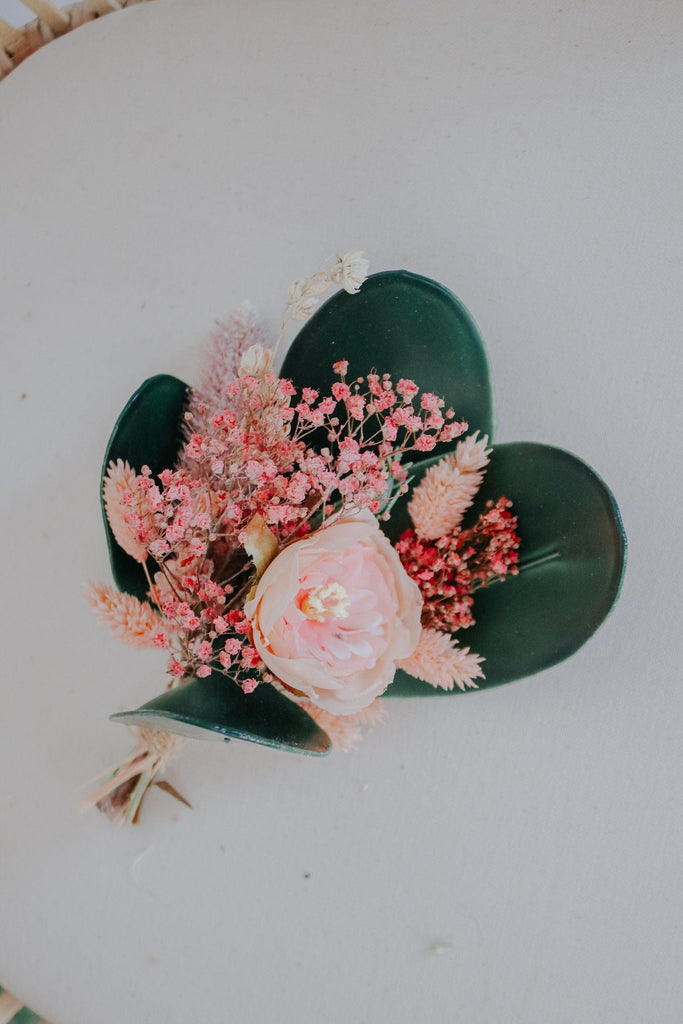 hiddenbotanicsweddings Bouquets Dried & Artificial Flowers Bridal Bouquet - Blush Pink & Green
