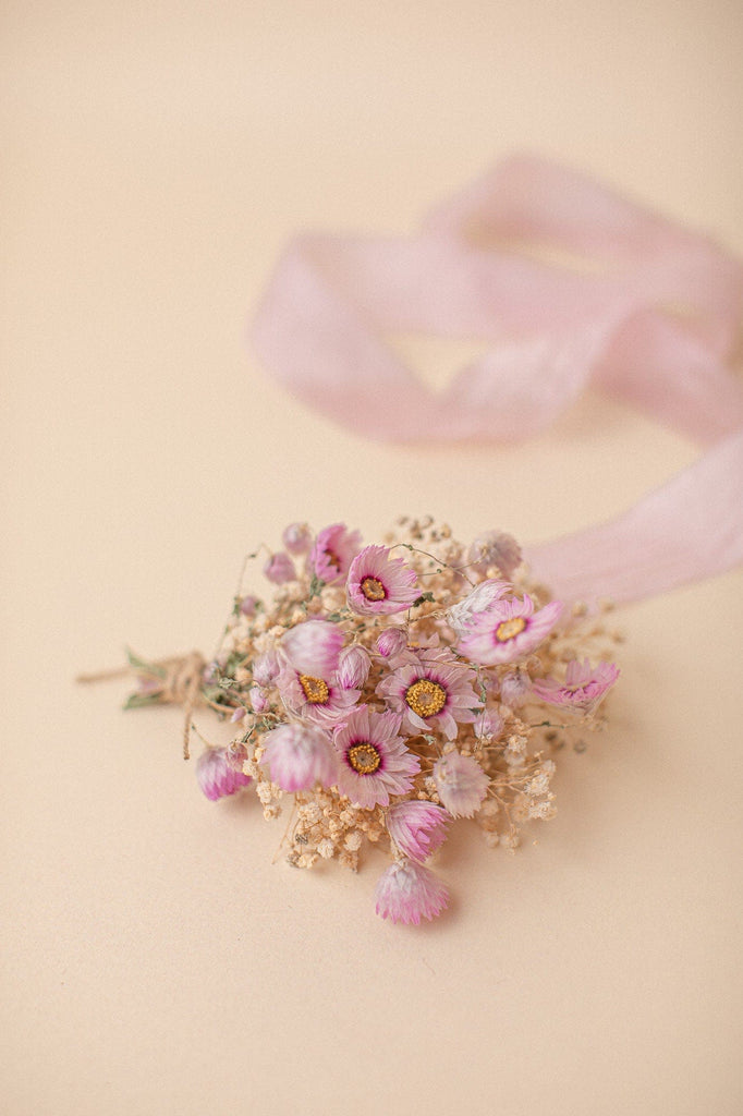 hiddenbotanicsweddings Bouquets Dried Flowers Bridal Bouquet - Light Pink & Cream