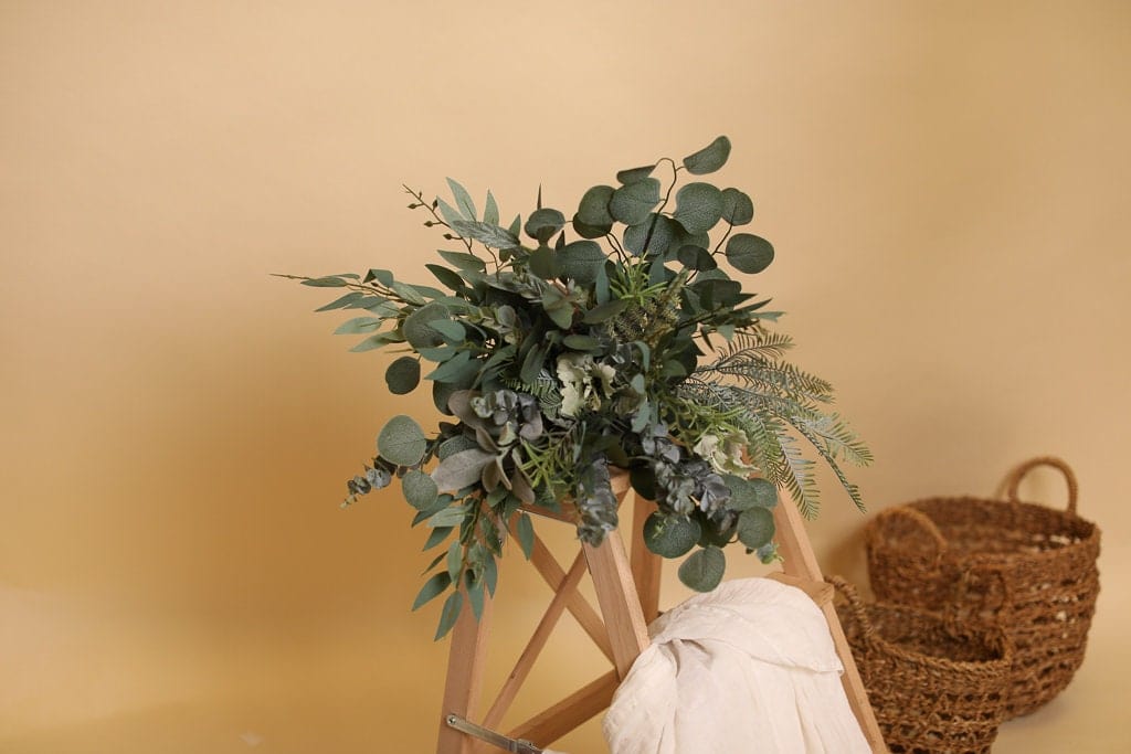hiddenbotanicsweddings Bouquets Artificial Flowers Bridal Bouquet - Olive Green