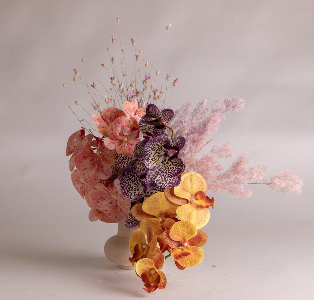 hiddenbotanicsweddings Bouquets Colourful Dried & Artificial Flowers Bridal Bouquet - Blush Pink & Purple