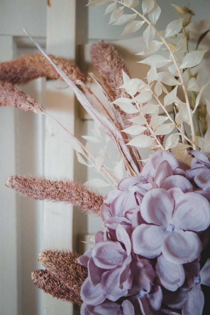hiddenbotanicsweddings Bouquets Colourful Dried & Artificial Flowers Bridal Bouquet - Soft Lavender & Green