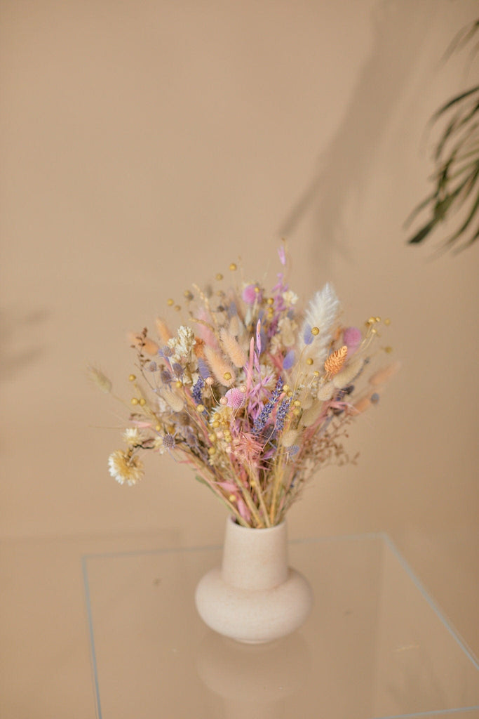 hiddenbotanicsweddings Bouquets Colourful Dried Flowers Bridal Bouquet - Pastel Pink & Purple No. 1
