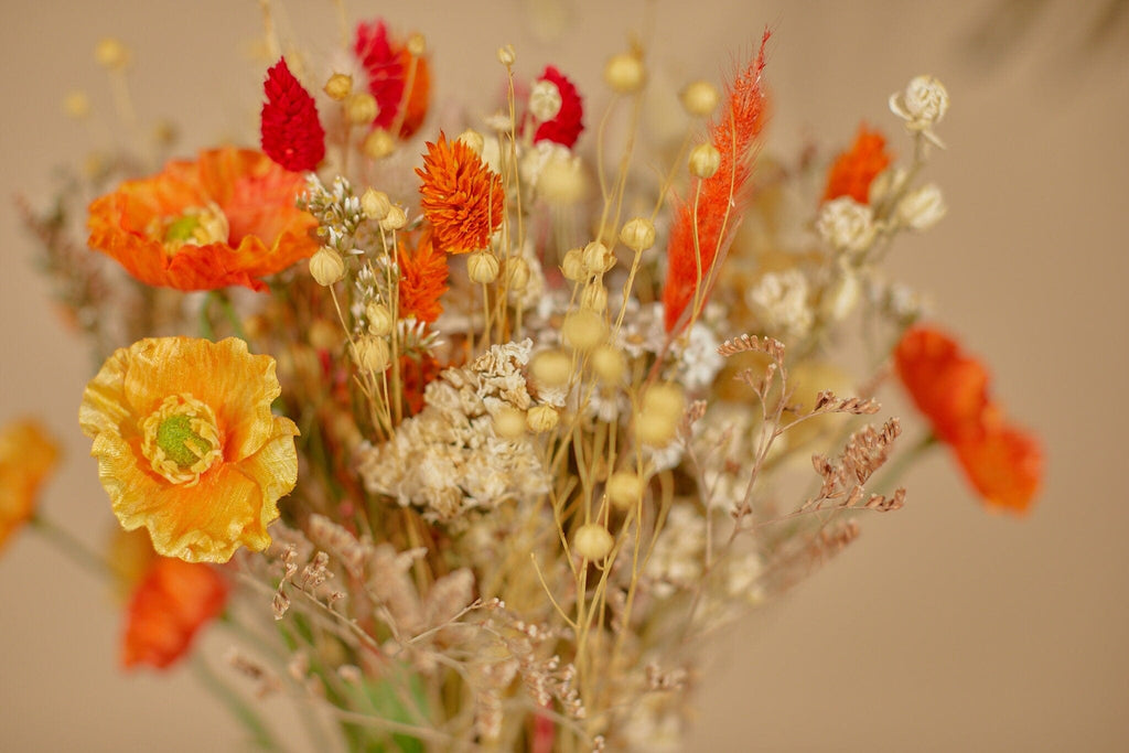 hiddenbotanicsweddings Bouquets Dried & Artificial Flowers Bridal Bouquet - Burnt Orange & Cream