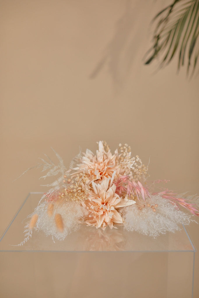 hiddenbotanicsweddings Bouquets Dried & Artificial Flowers Bridal Bouquet - Pastel Peach & Pink