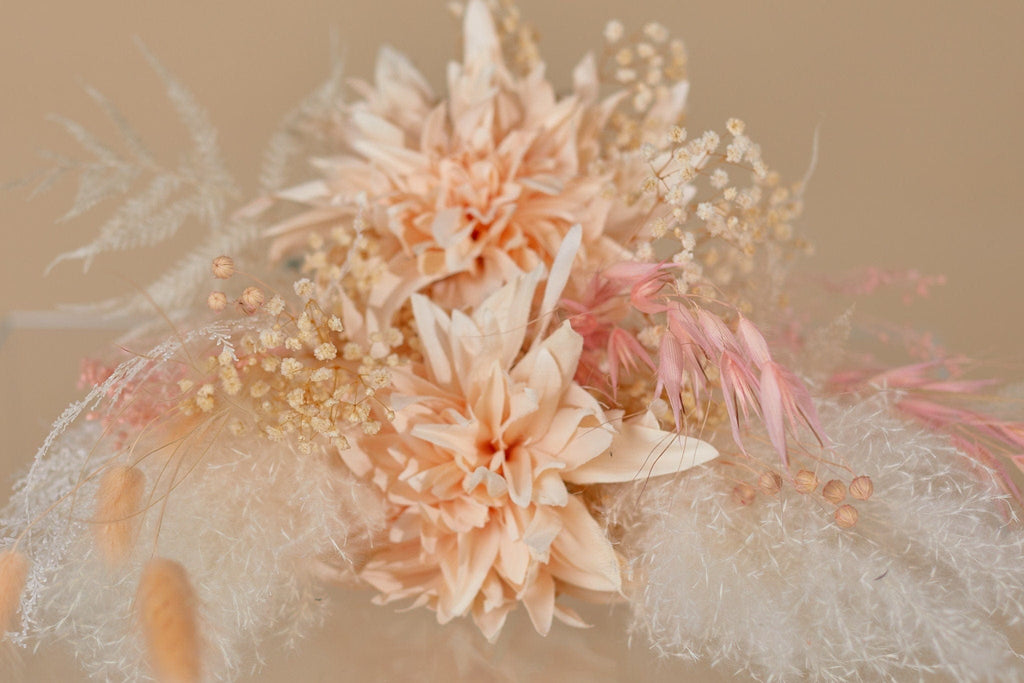 hiddenbotanicsweddings Bouquets Dried & Artificial Flowers Bridal Bouquet - Pastel Peach & Pink