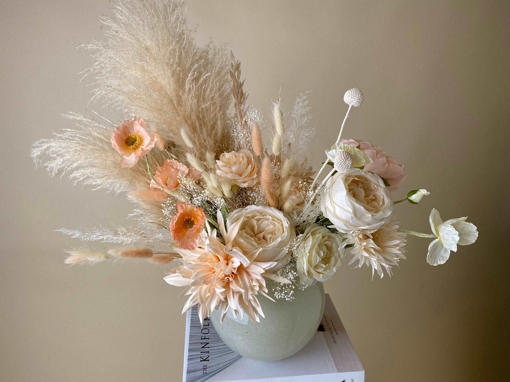 hiddenbotanicsweddings Bouquets Dried & Artificial Flowers Bridal Bouquet - Sandy Cream & Peach