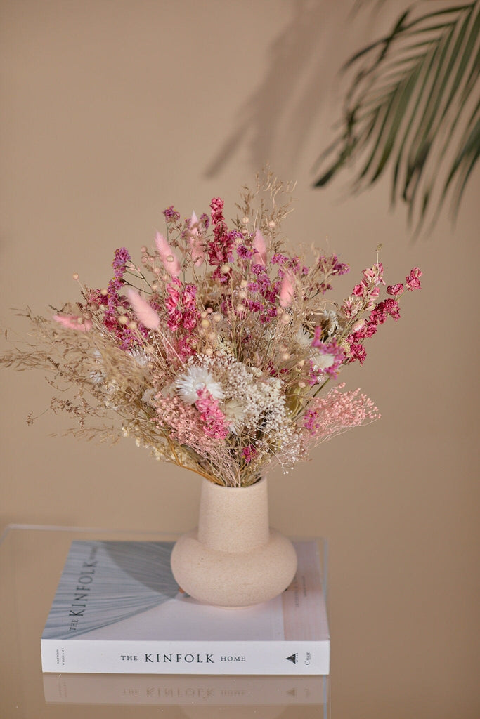 hiddenbotanicsweddings Bouquets Dried Flowers Bridal Bouquet - Baby Pink & Cream