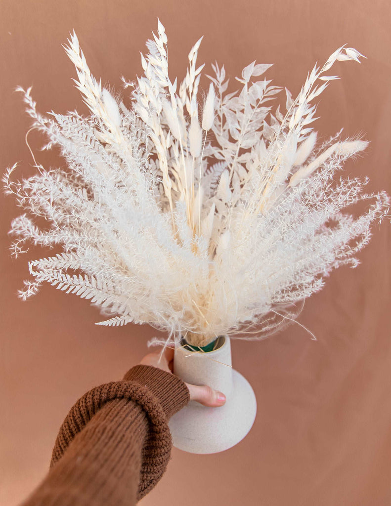 hiddenbotanicsweddings Bouquets Dried Flowers Bridal Bouquet - Bleached & Off-White