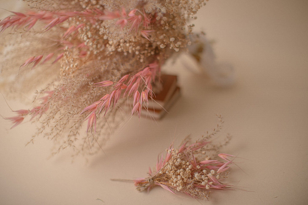 hiddenbotanicsweddings Bouquets Dried Flowers Bridal Bouquet - Dusky Pink & Cream