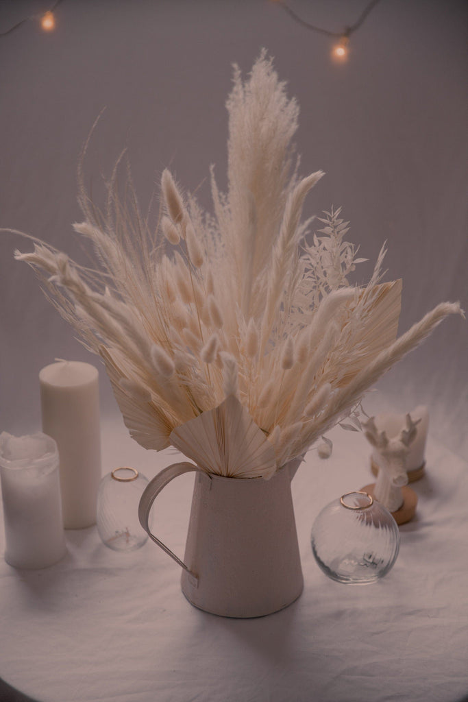 hiddenbotanicsweddings Bouquets Dried Flowers Bridal Bouquet - Fluffy White