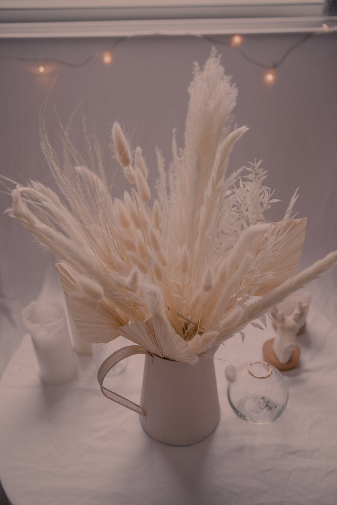 hiddenbotanicsweddings Bouquets Dried Flowers Bridal Bouquet - Fluffy White