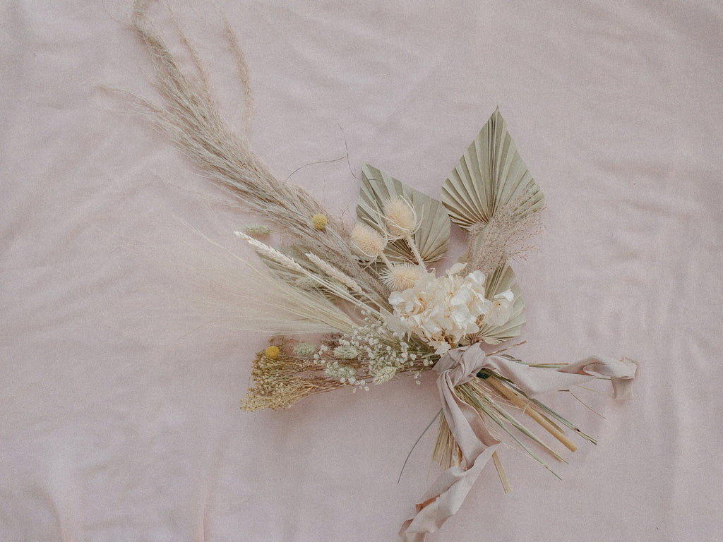 hiddenbotanicsweddings Bouquets Dried Flowers Bridal Bouquet - Off-White & Cream