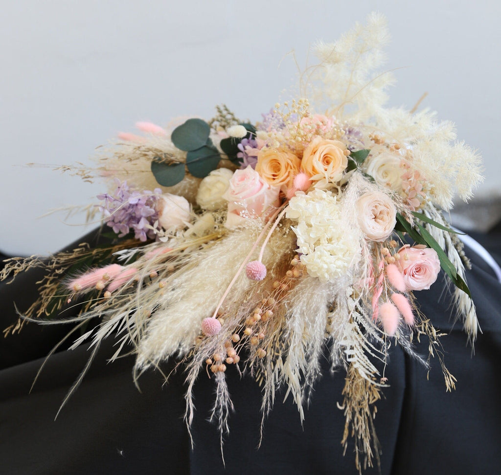 hiddenbotanicsweddings Bouquets Dried Flowers Bridal Bouquet - Pastel Pink & Lilac No. 2