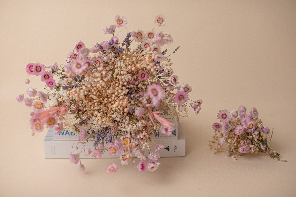 hiddenbotanicsweddings Bouquets Dried Flowers Bridal Bouquet - Rustic Pink & Lavender