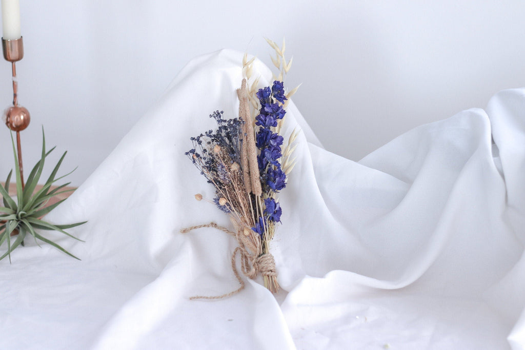 hiddenbotanicsweddings Buttonholes/Boutonnieres Natural Dried Flowers Lapel Pin Boutonniere Fairy Lavender Buttonhole / Boho Boutonnaire