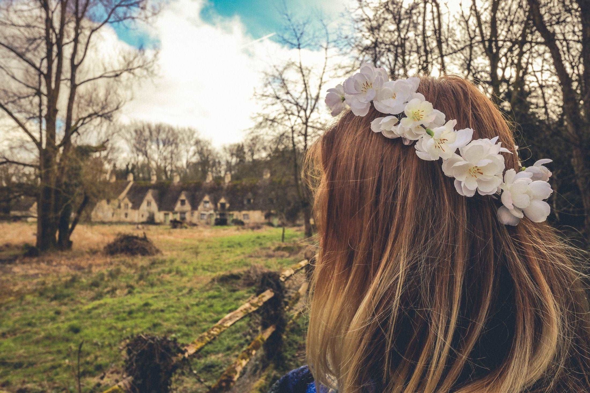 Sakura Crown - Bridal Crown/ Blush Flower Crown/ Baby's store Breath Flower Crown