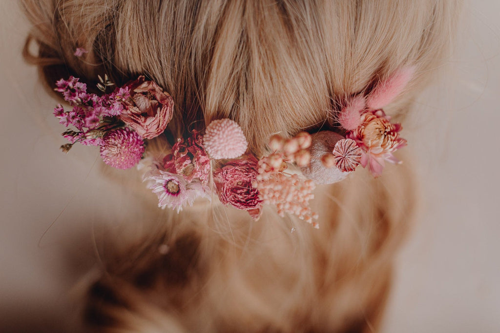 hiddenbotanicsweddings Hair Pin Sets Pink Bill Ball & Larkspur 15piece Hair Pins  Set, Boho Hair Pins, Wedding Hair Pins, Flower Pin Set