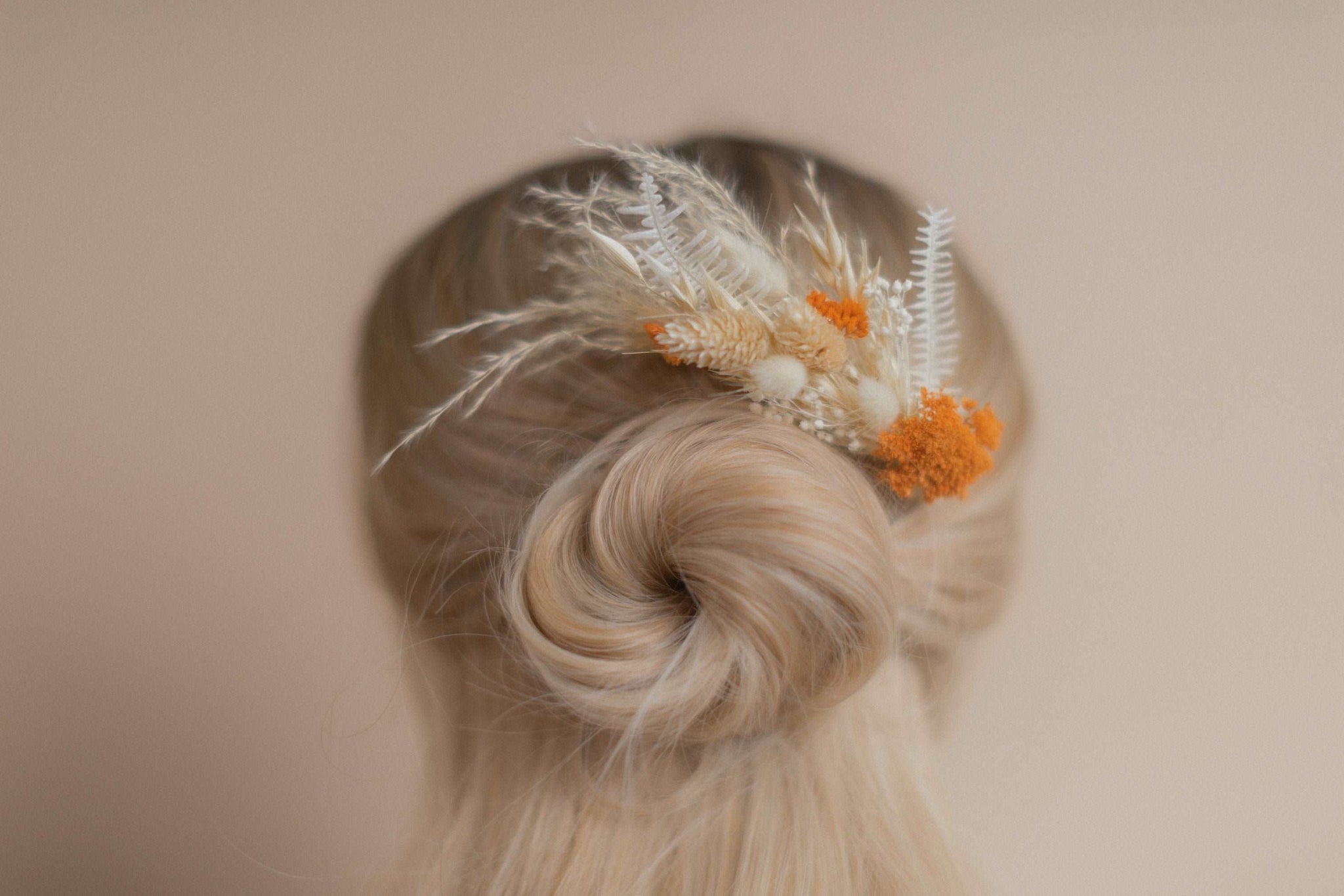 hiddenbotanicsweddings Bouquets Dried Flowers Bridal Bouquet - Burnt Orange & Cream No. 8